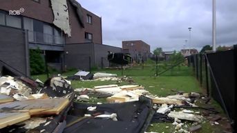 Grootste stormschade in Zoutleeuw: dak van appartementsblok waait weg, 1 gezin dakloos